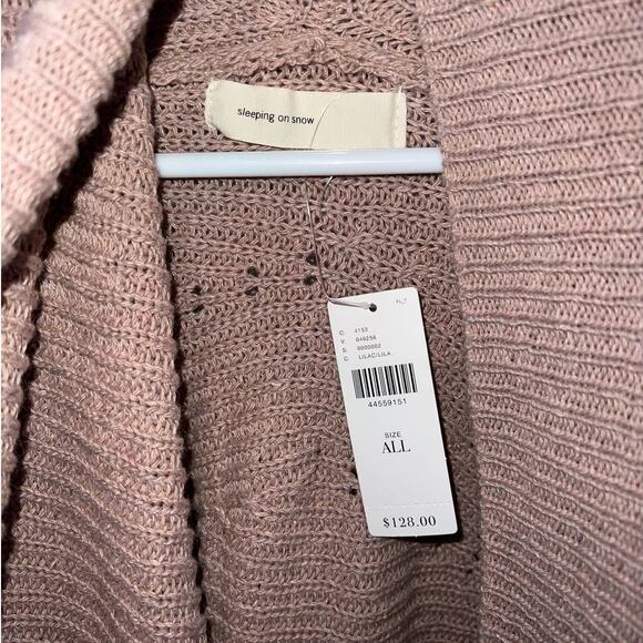 New Anthropologie Sleeping on Snow Short Sleeve Cardigan Sweater O/S - Picture 2 of 7